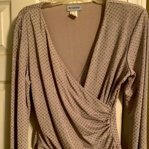 Sparkly gold and silver dress top